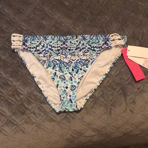 NWT Lilly Pulitzer Lattice Bikini Bottom Size 10